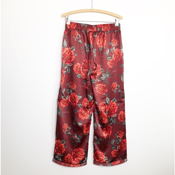 Inc International concepts, intimates, red floral, satin, two piece pajama set - Picture 14 of 16